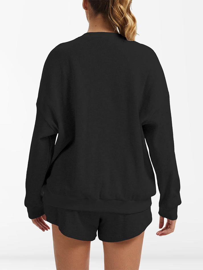 Oversized Waffle Knit Lounge Set