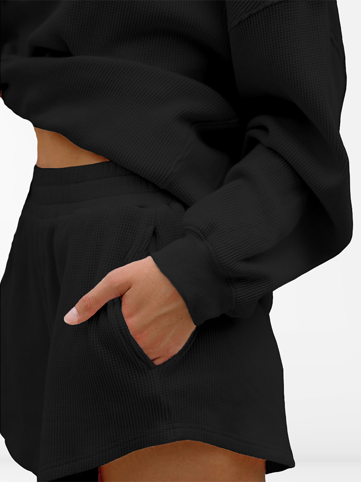 Oversized Waffle Knit Lounge Set