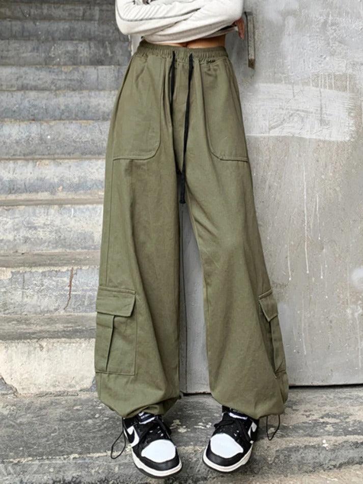 Drawstring Street Baggy Cargo Pants - AnotherChill