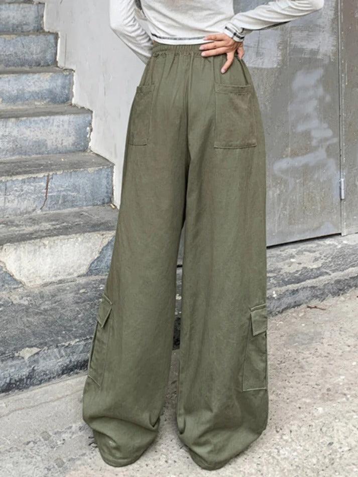 Drawstring Street Baggy Cargo Pants - AnotherChill