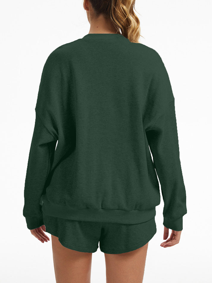 Oversized Waffle Knit Lounge Set