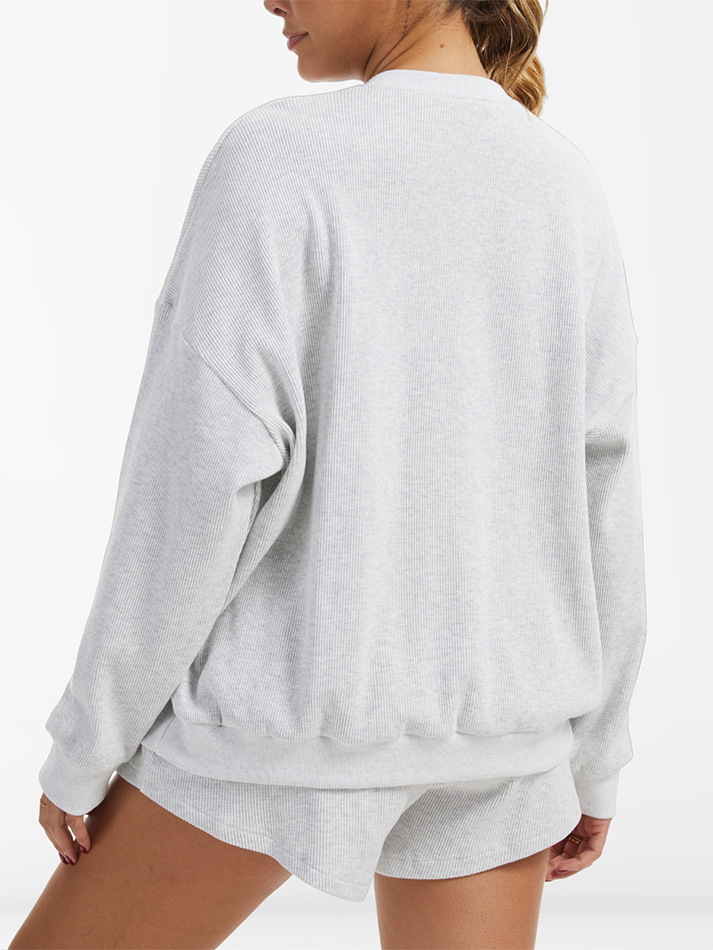 Oversized Waffle Knit Lounge Set