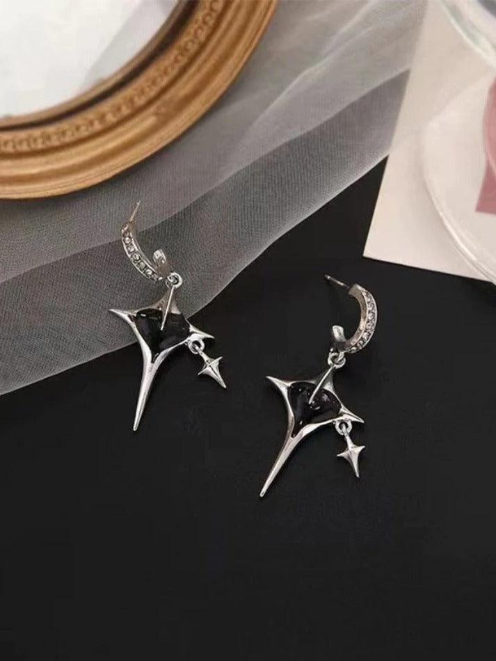 Astral Star Heart Charm Earrings - AnotherChill