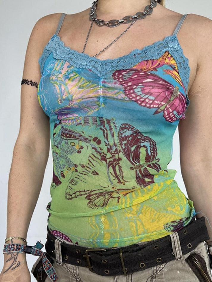 Sfumato Butterfly Color Cami Top