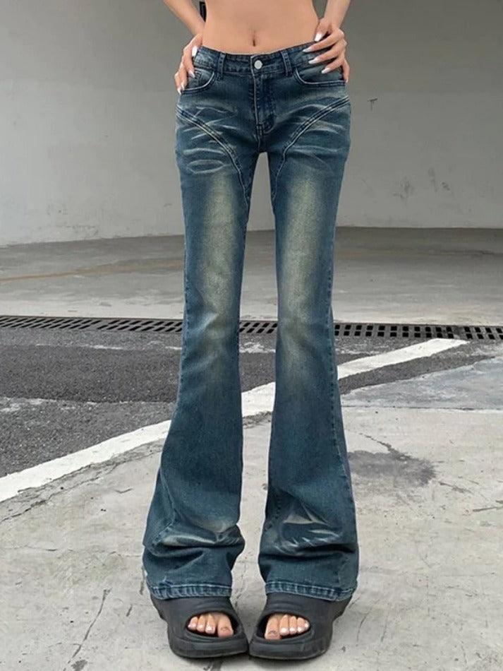 Bootcut Low Rise Denim Jeans - AnotherChill