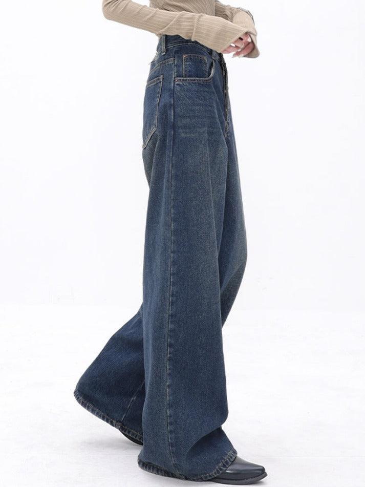 High Waist Slimming Loose Straight Leg Boyfriend Jeans