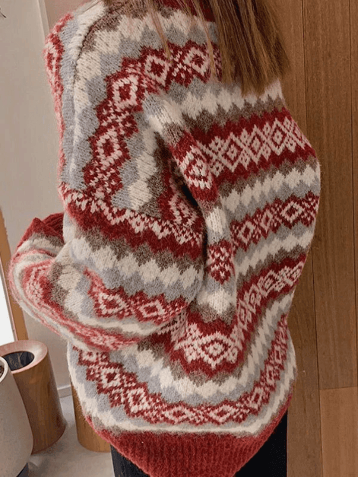 Christmas Jacquard Knit Sweater - AnotherChill