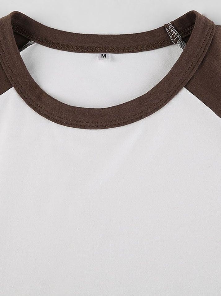 Crew Neck Raglan Sleeve Tee - AnotherChill