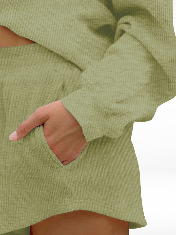 Oversized Waffle Knit Lounge Set