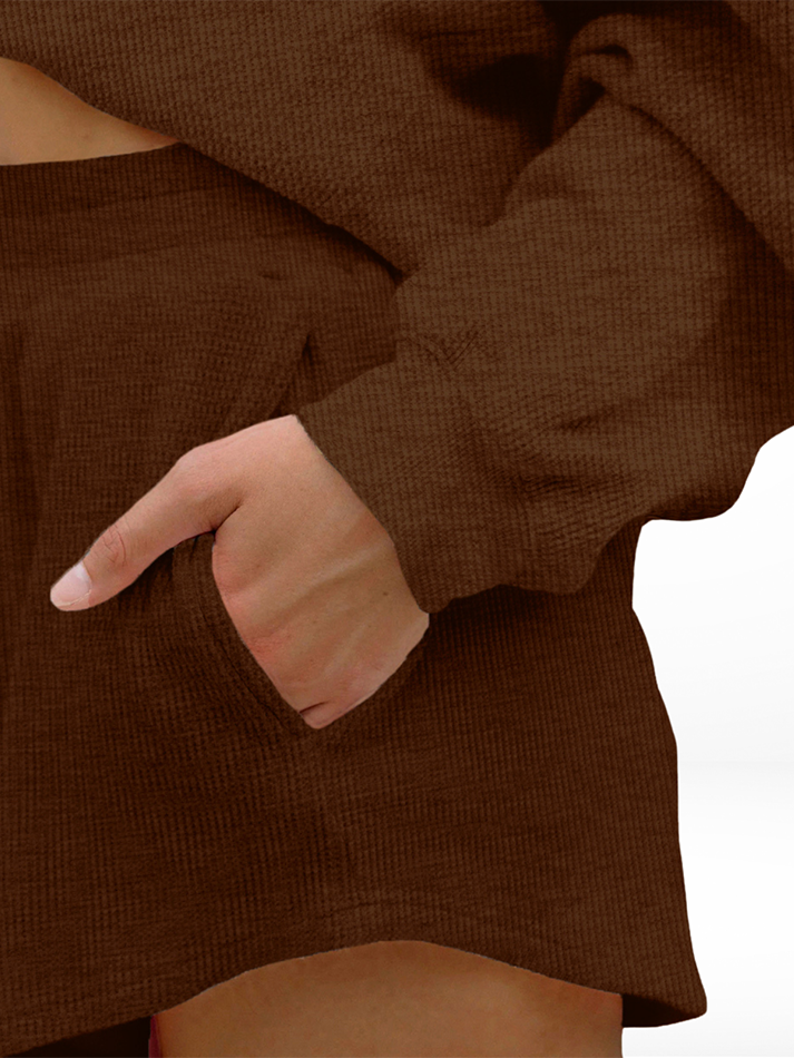 Oversized Waffle Knit Lounge Set