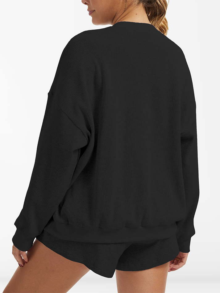 Oversized Waffle Knit Lounge Set