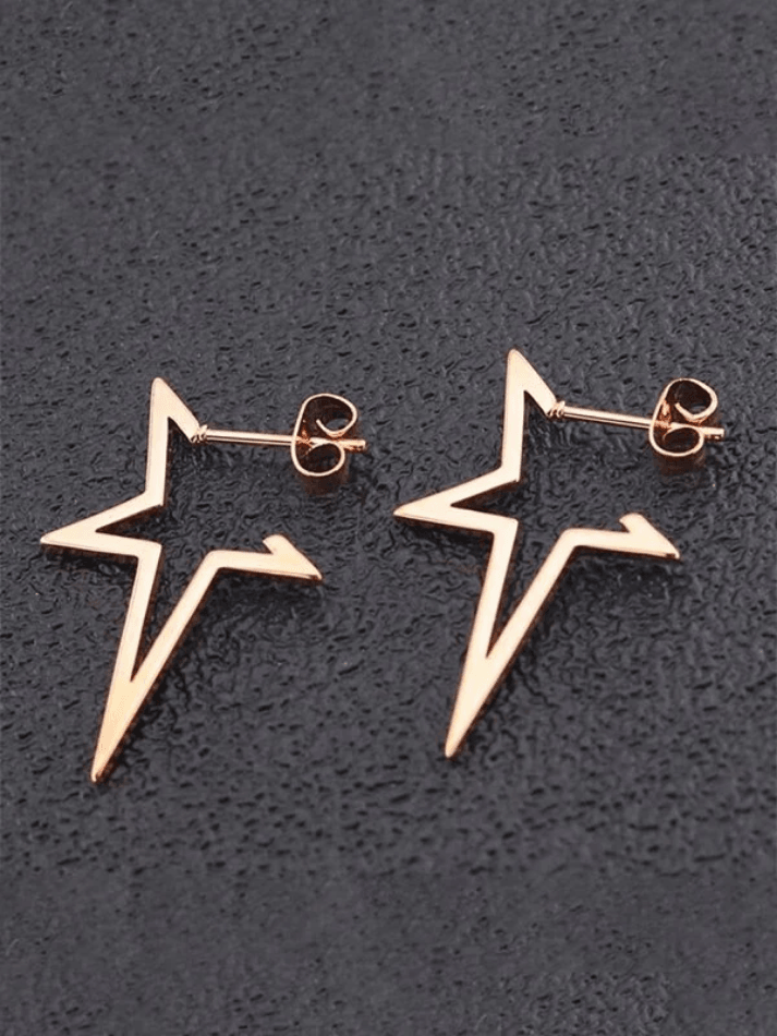 Irregular Chunky Star Pendant Earrings - AnotherChill