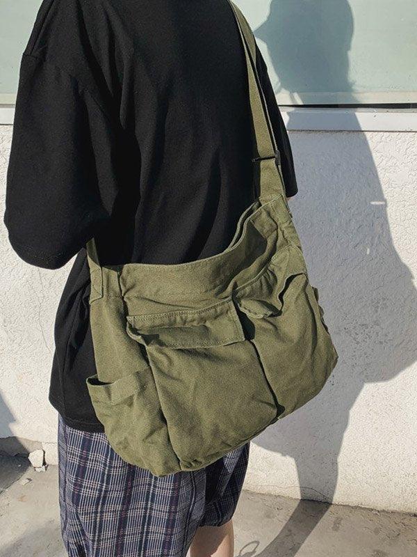 Large Canvas Satchel Bag - AnotherChill