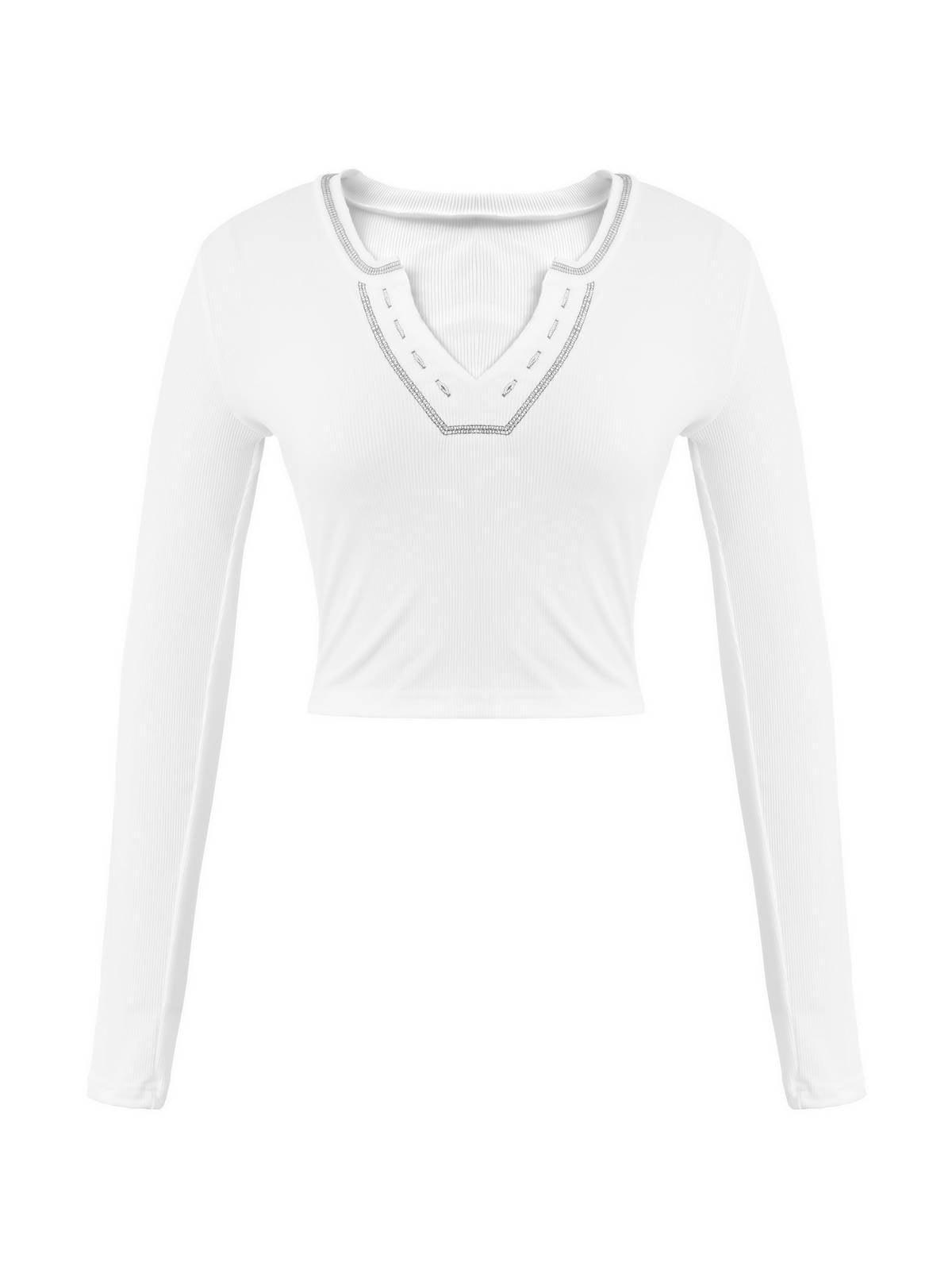 Long Sleeve Ribbed Crop Top - AnotherChill