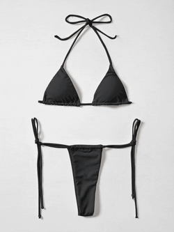 Micro Halter Triangle Bikini Set - AnotherChill