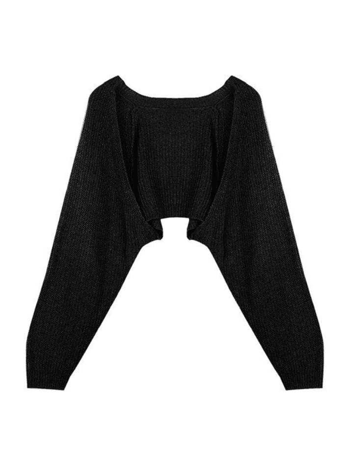 Open Front Bolero Knit Cardigan - AnotherChill