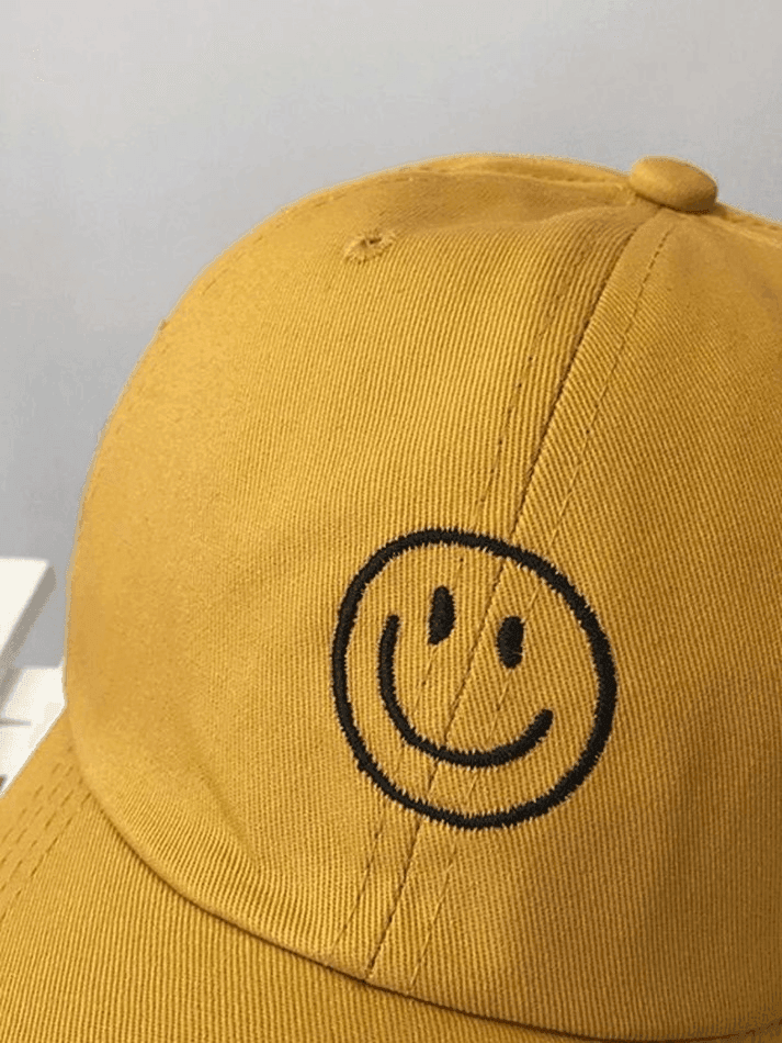 Smile Embroidered Baseball Cap - AnotherChill