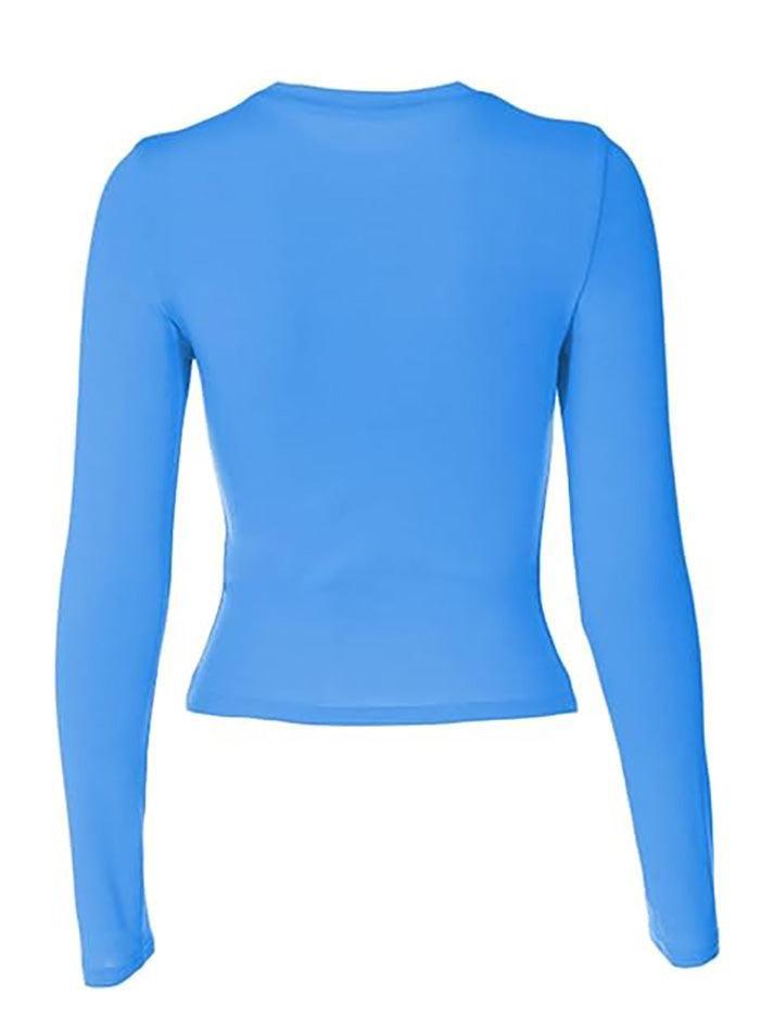 Solid Color Long Sleeve Top - AnotherChill