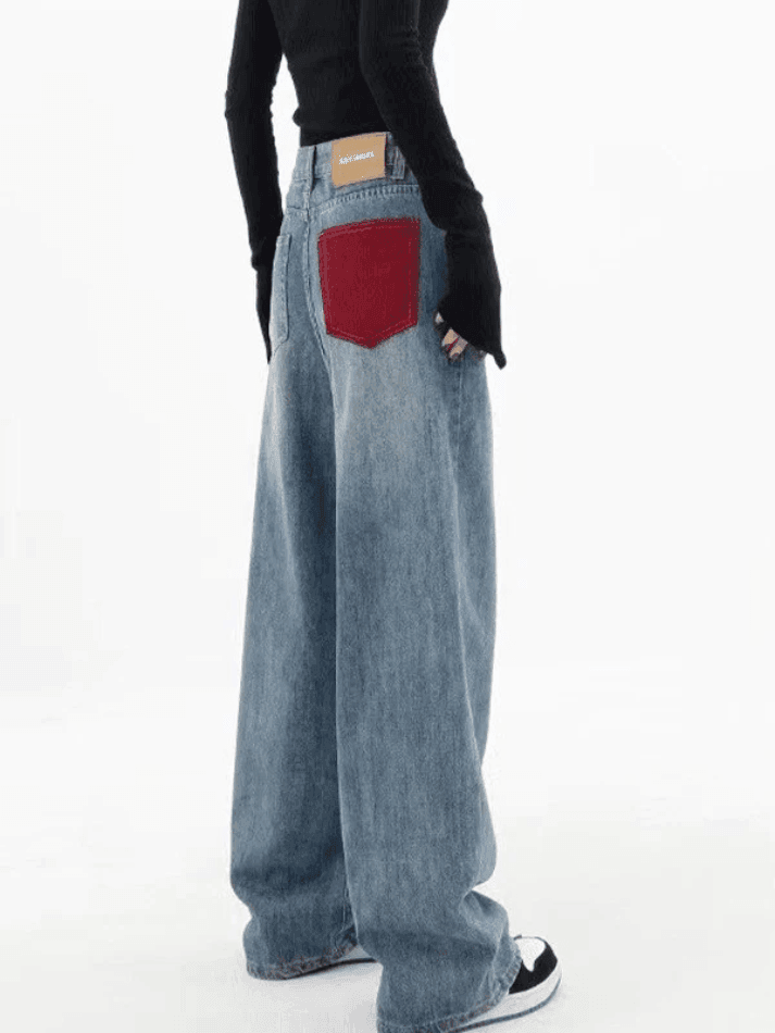 Vintage Contrast 90s Boyfriend Jeans - AnotherChill