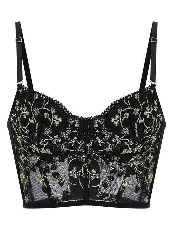 Vintage Lace Embroidery Bustier - AnotherChill