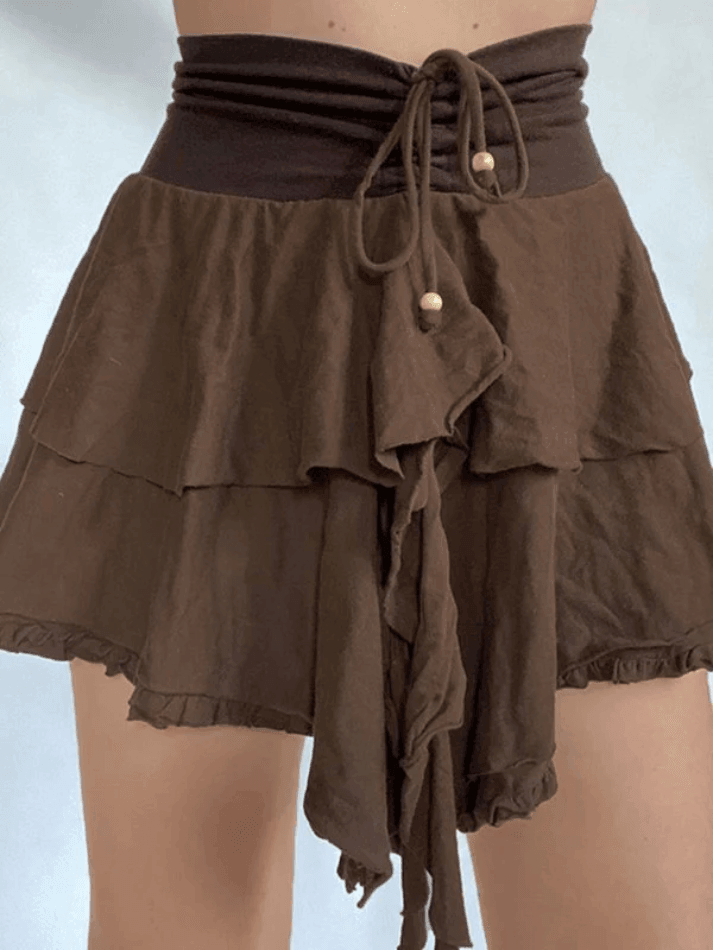 Vintage Lace High Waist Mini Skirts - AnotherChill