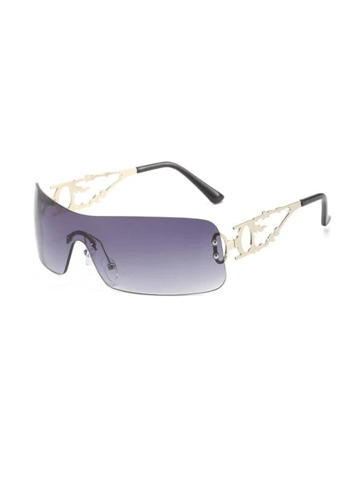 Vintage Rimless Flame Frame Sunglasses - AnotherChill