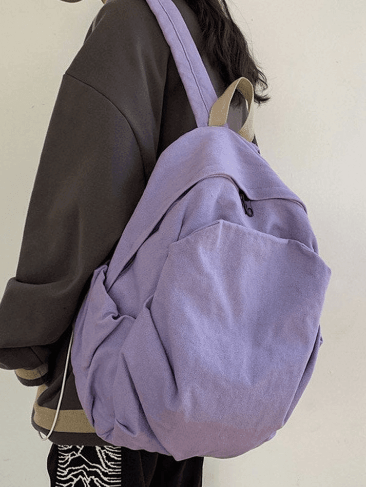 Vintage Wash College School Backpack - AnotherChill