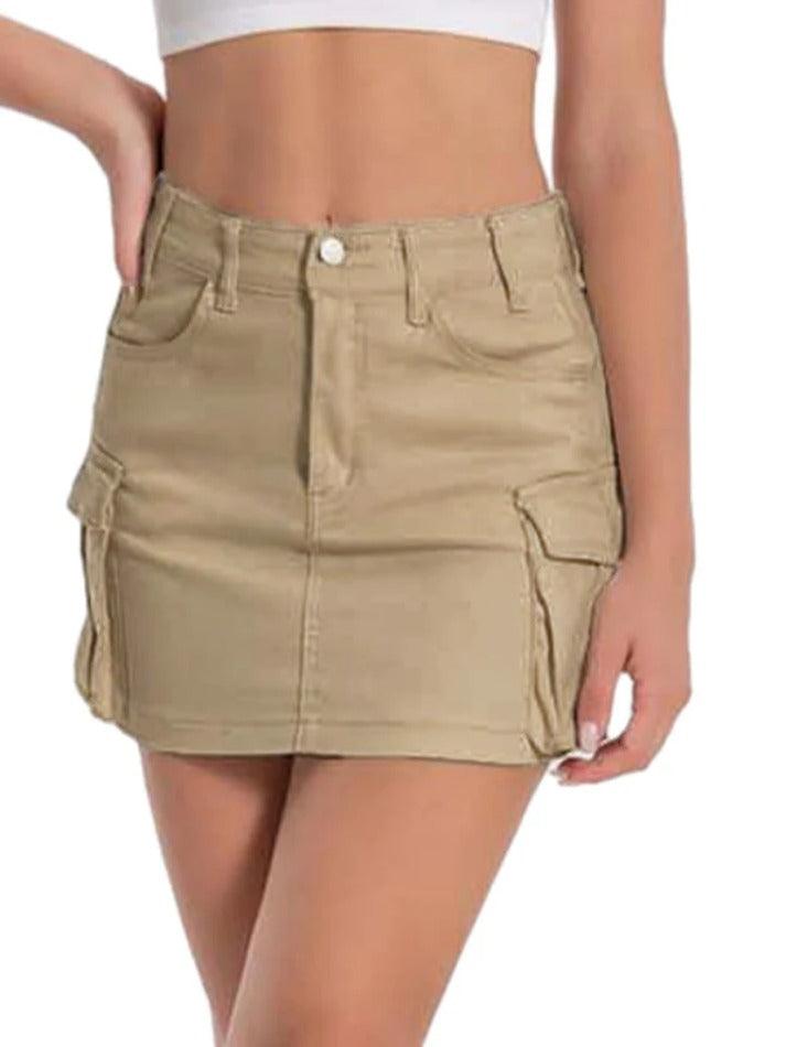 Multi Pocket Mini Skirt - AnotherChill