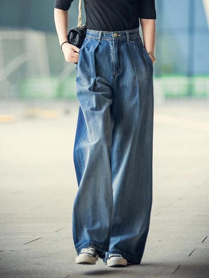 Vintage Washed Boyfriend Jeans - AnotherChill