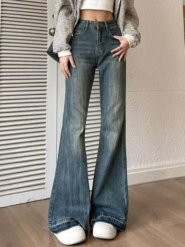 Vintage High Rise Flare Jeans - AnotherChill