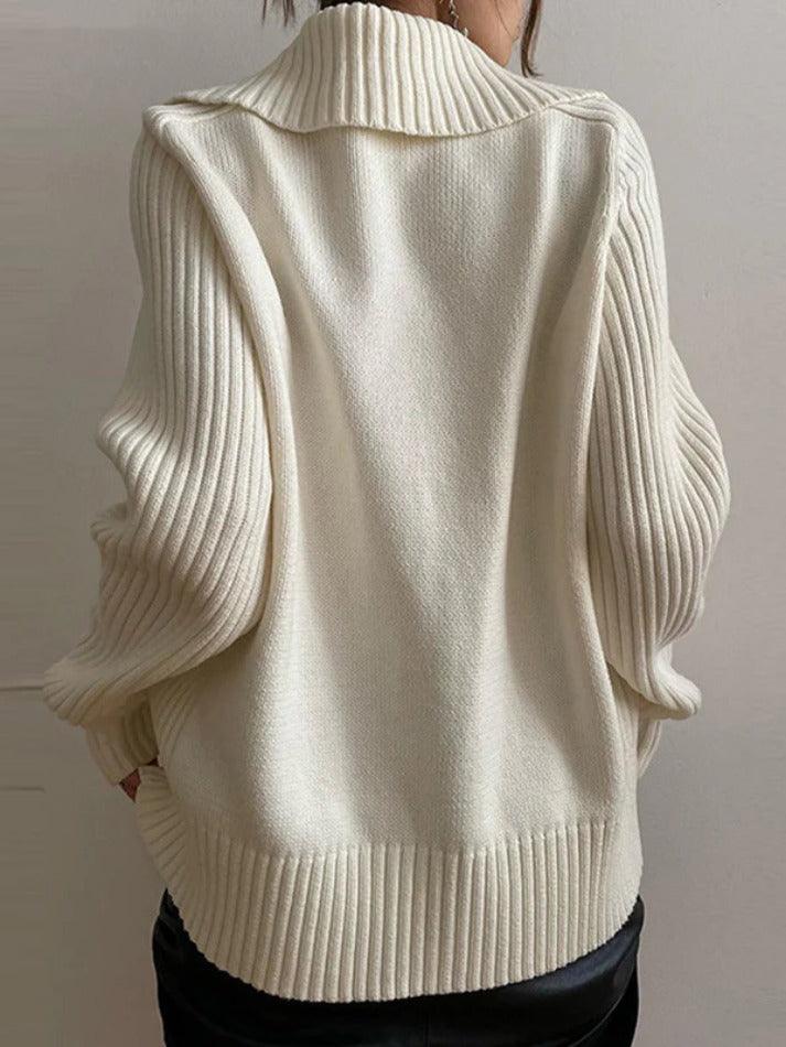 Solid Lapel Neck Splice Cardigan - AnotherChill