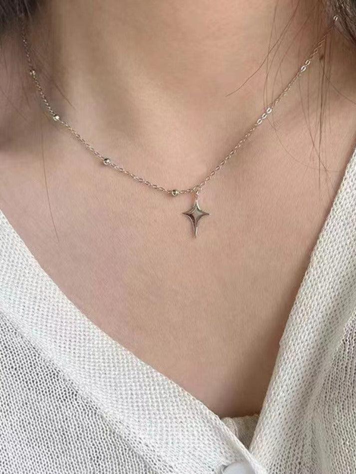 Star Pendant Asymmetric Design Necklace - AnotherChill